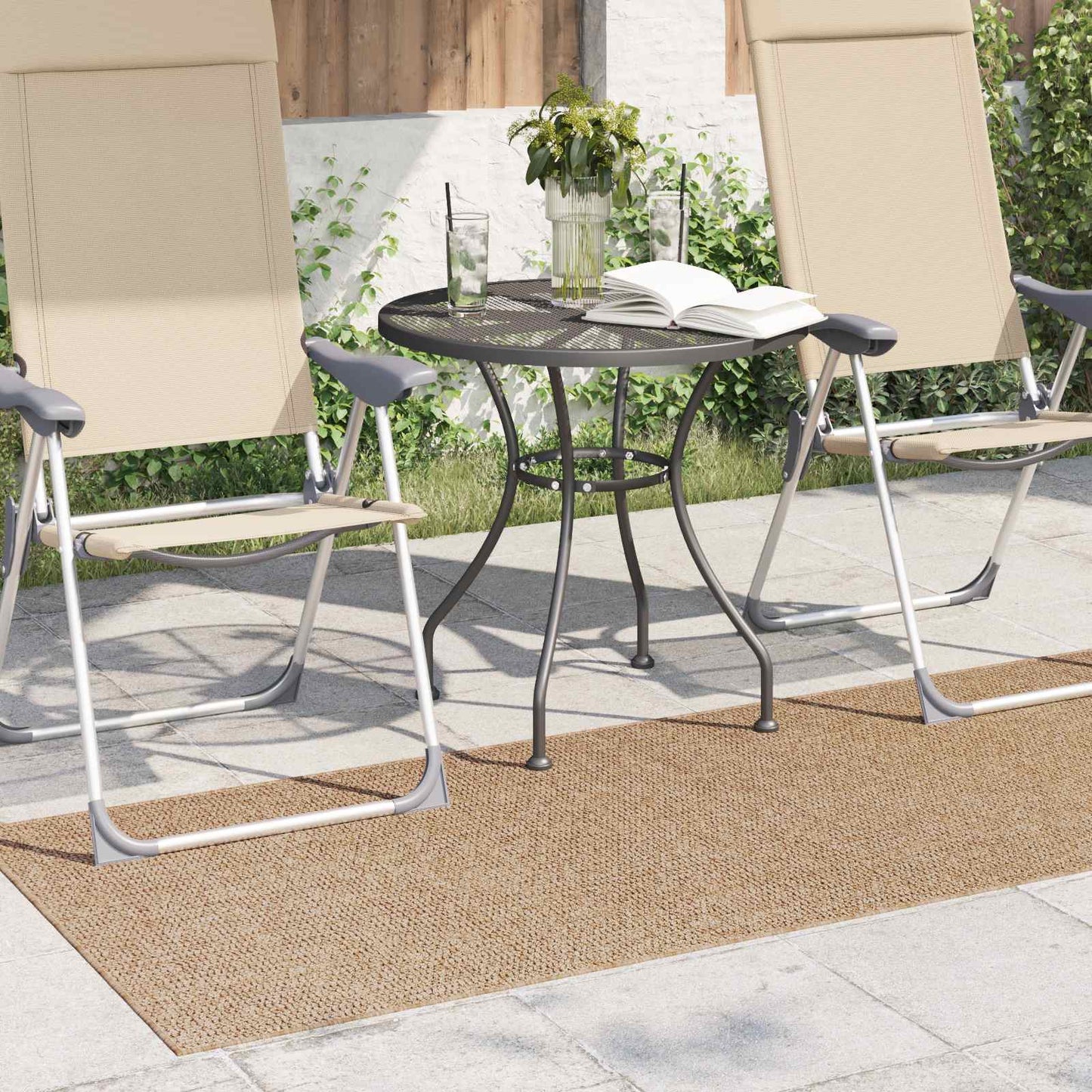 Vidaxl vloerkleden rechthoekig huarte naturel 200 x 80 cm polyester