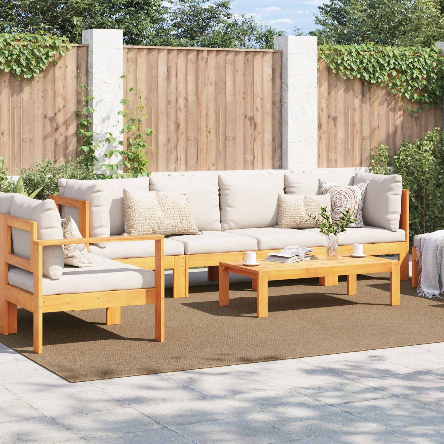 Vidaxl vloerkleden rechthoekig huarte naturel 340 x 240 cm polyester