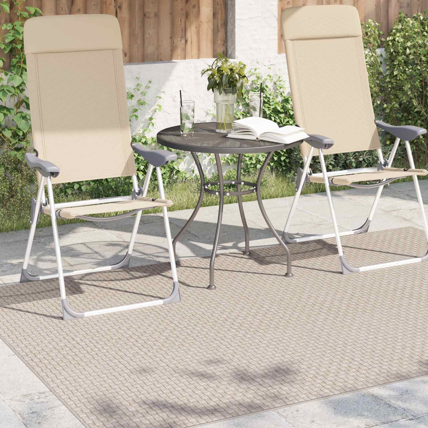 Vidaxx alfombras rectangulares huarte crema 230 x 160 cm poliéster