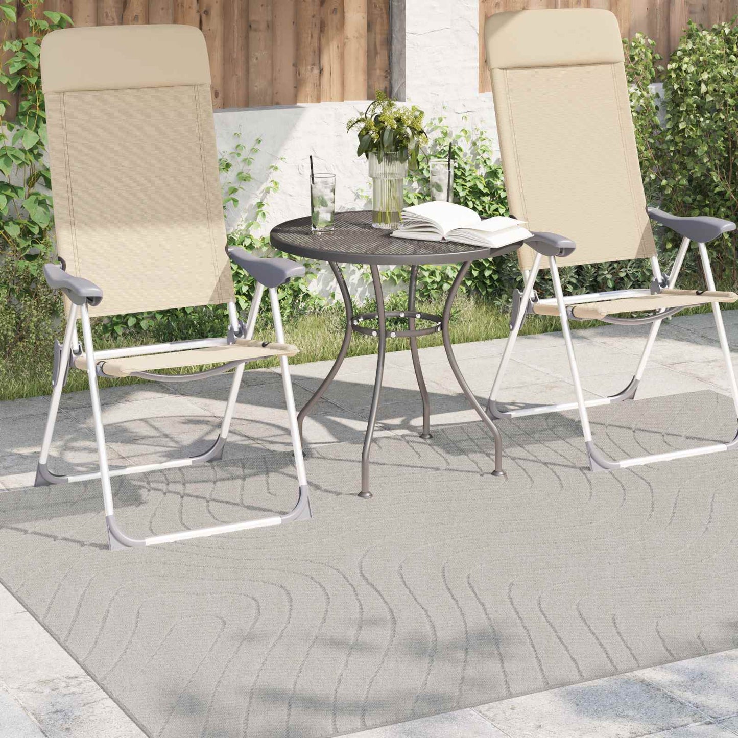 Vidaxl vloerkleden rechthoekig huarte crème 230 x 160 cm polyester