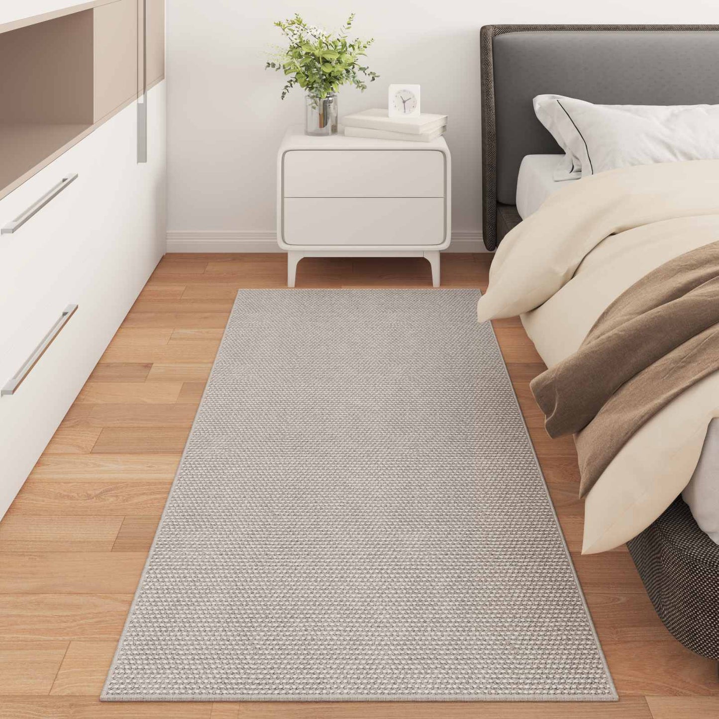 Vidaxl vloerkleden rechthoekig huarte crème 150 x 80 cm polyester