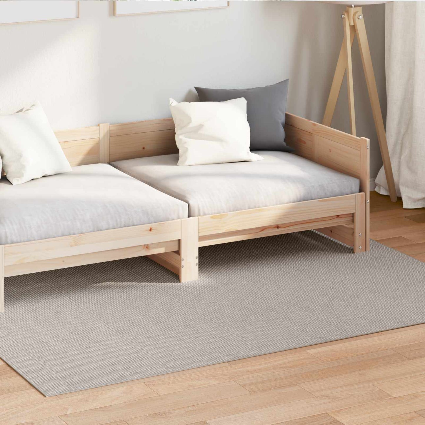 Vidaxl vloerkleden rechthoekig huarte crème 170 x 120 cm polyester