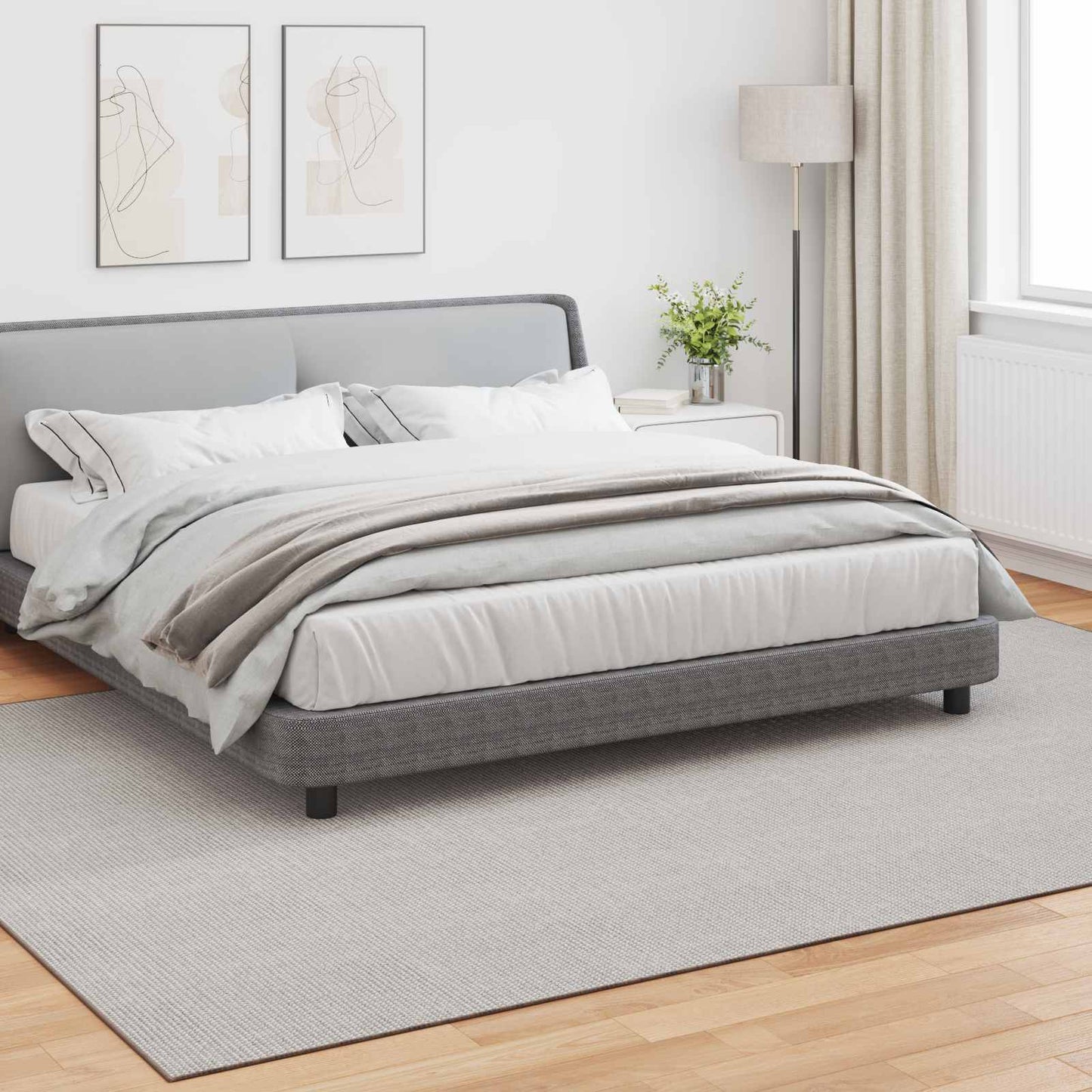 Vidaxl vloerkleden rechthoekig huarte crème 340 x 240 cm polyester