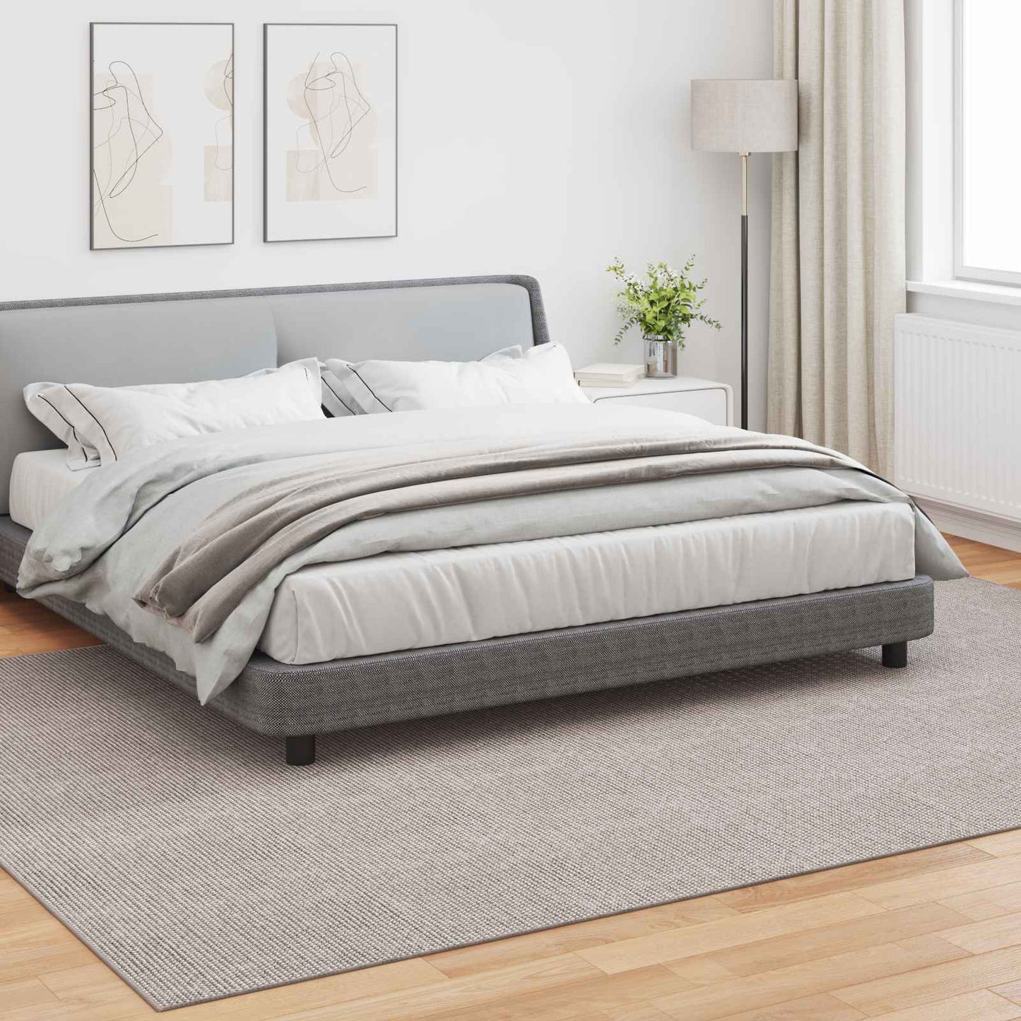Vidaxl vloerkleden huarte crème en taupe 340 x 240 cm polyester