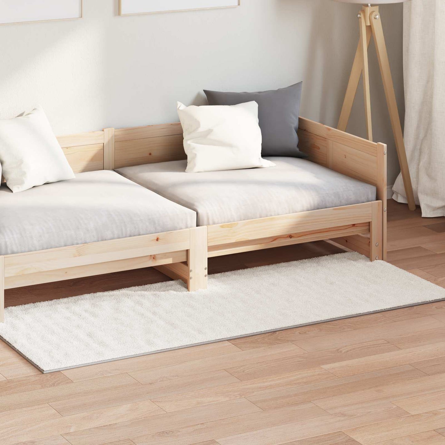 Vidaxl vloerkleden rechthoekig huarte crème 150 x 80 cm polyester