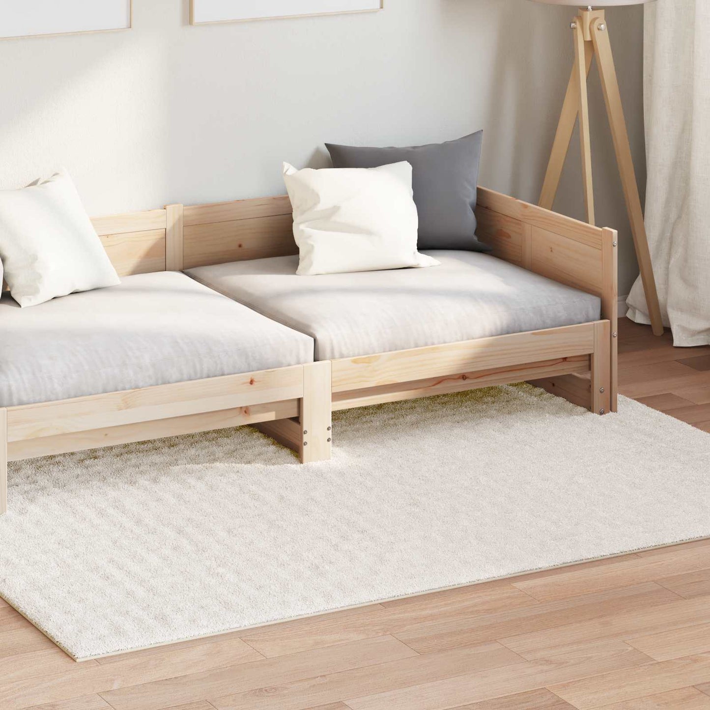 Vidaxl vloerkleden rechthoekig huarte crème 200 x 140 cm polyester