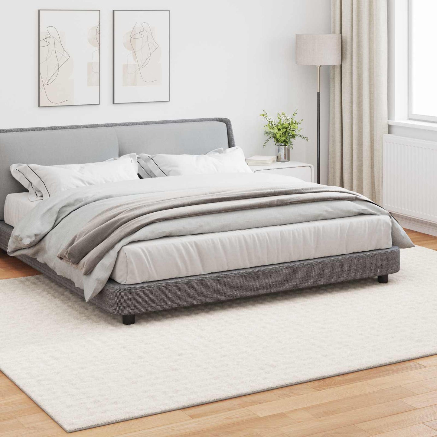 Vidaxl vloerkleden rechthoekig huarte crème 340 x 240 cm polyester