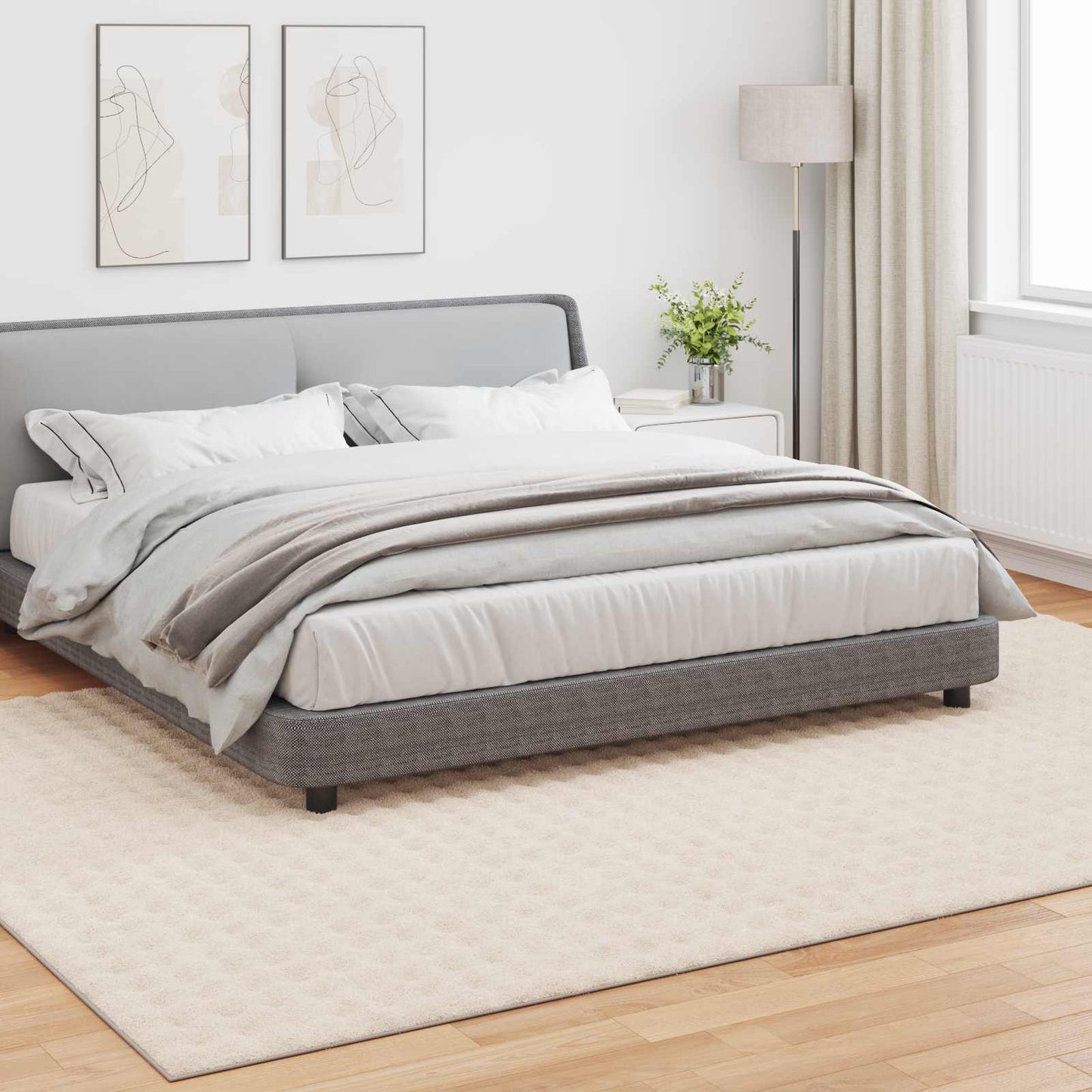 Vidaxl vloerkleden rechthoekig huarte beige 280 x 200 cm polyester