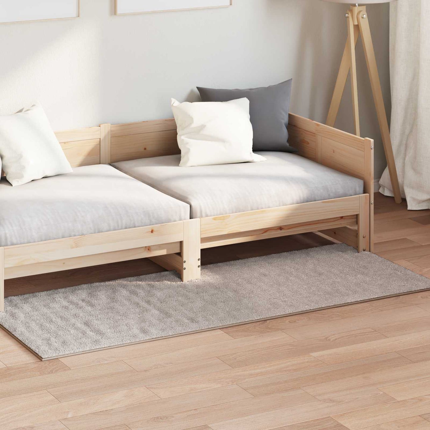 Vidaxl vloerkleden rechthoekig huarte zand 150 x 80 cm polyester
