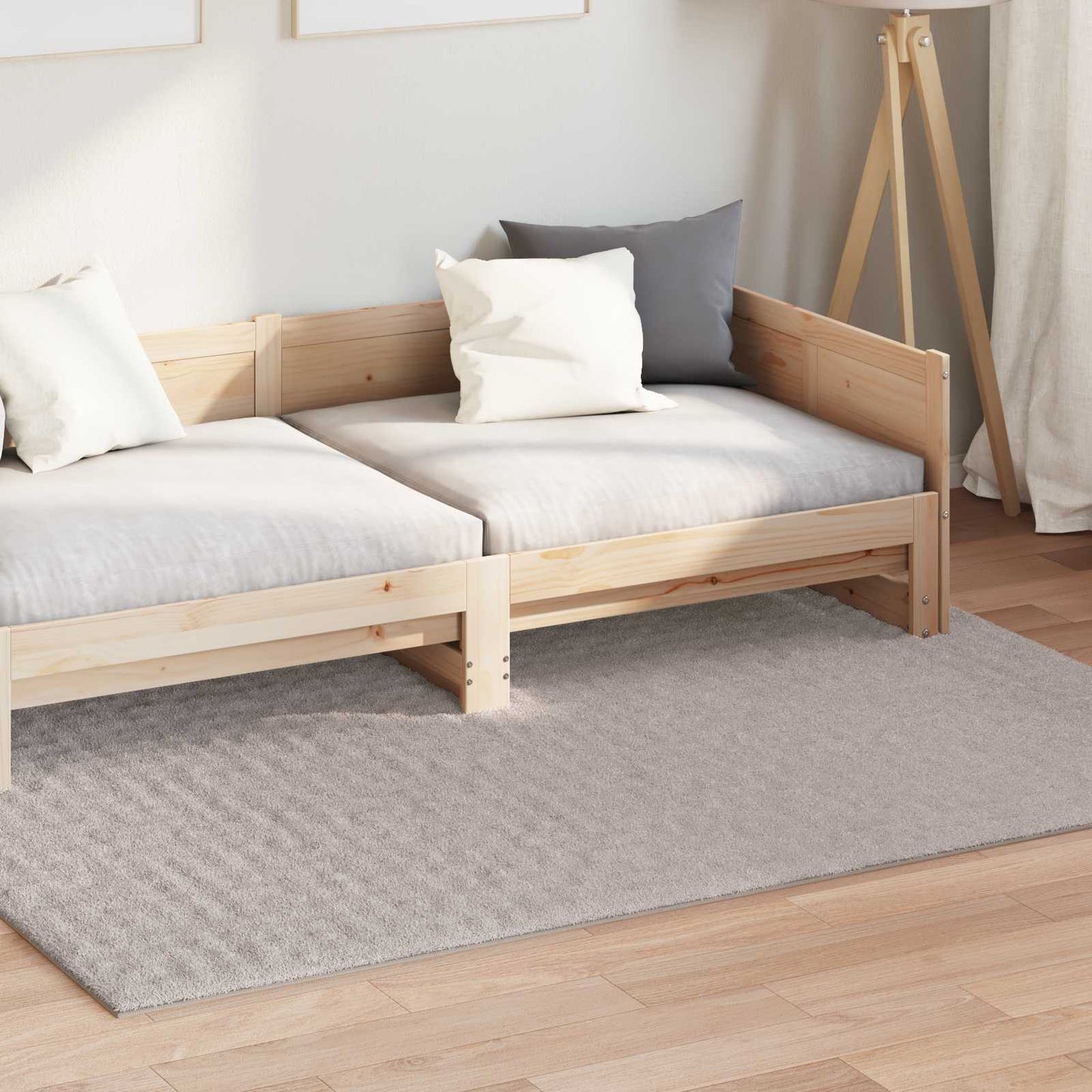Vidaxl vloerkleden rechthoekig huarte zand 170 x 120 cm polyester