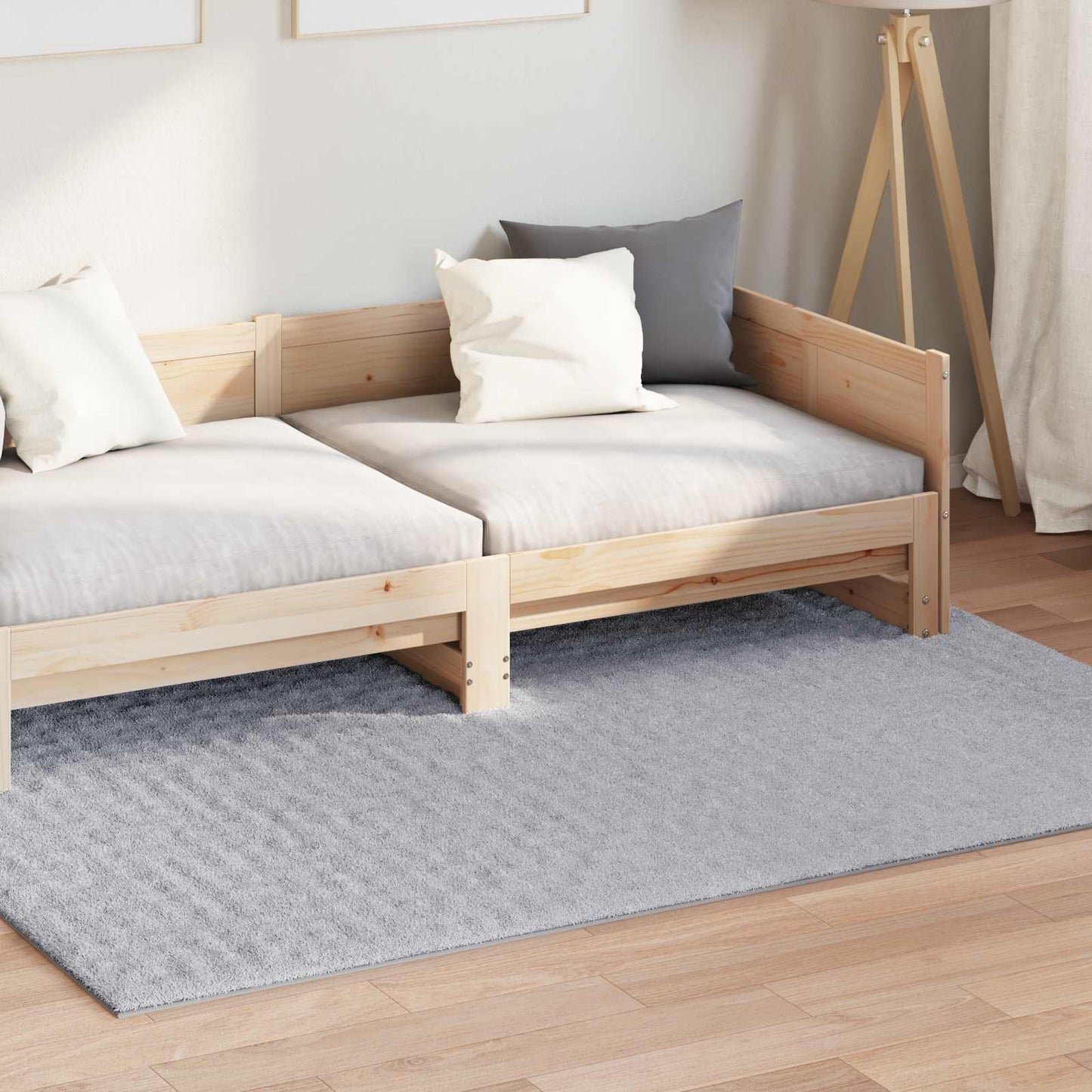 Vidaxl vloerkleden rechthoekig huarte grijs 170 x 120 cm polyester