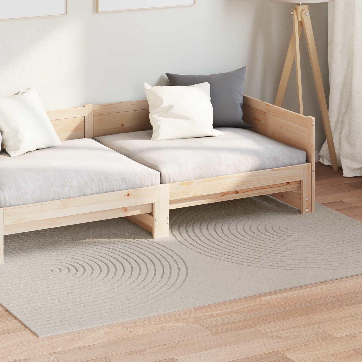 Vidaxl vloerkleden rechthoekig huarte crème 230 x 160 cm polyester