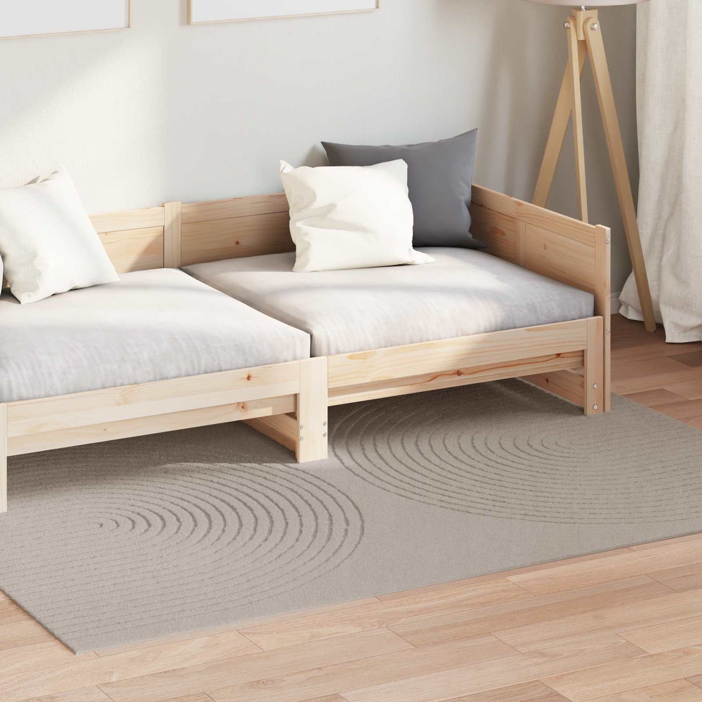 Vidaxl vloerkleden rechthoekig huarte beige 200 x 140 cm polyester