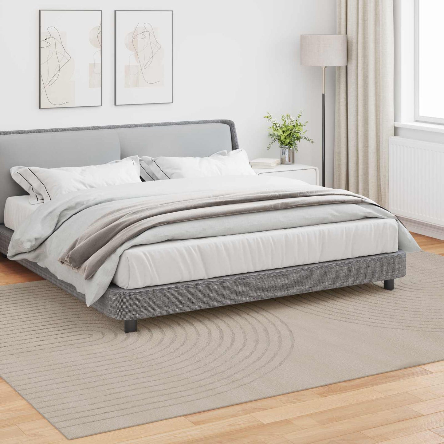 Vidaxl vloerkleden rechthoekig huarte beige 340 x 240 cm polyester