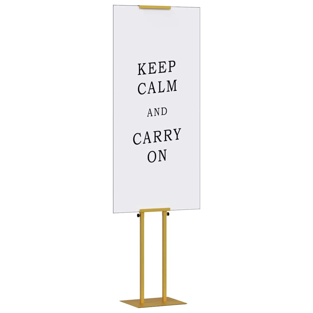 Vidaxl beurs displays 2 pcs goud 30 x 23,5 x 210 cm staal