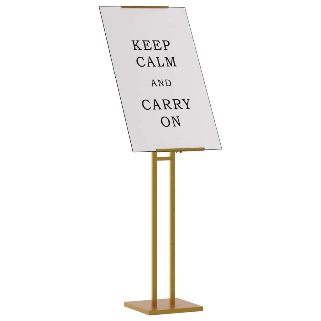 Vidaxl beurs displays goud 26,5 x 26,5 x 150 cm staal