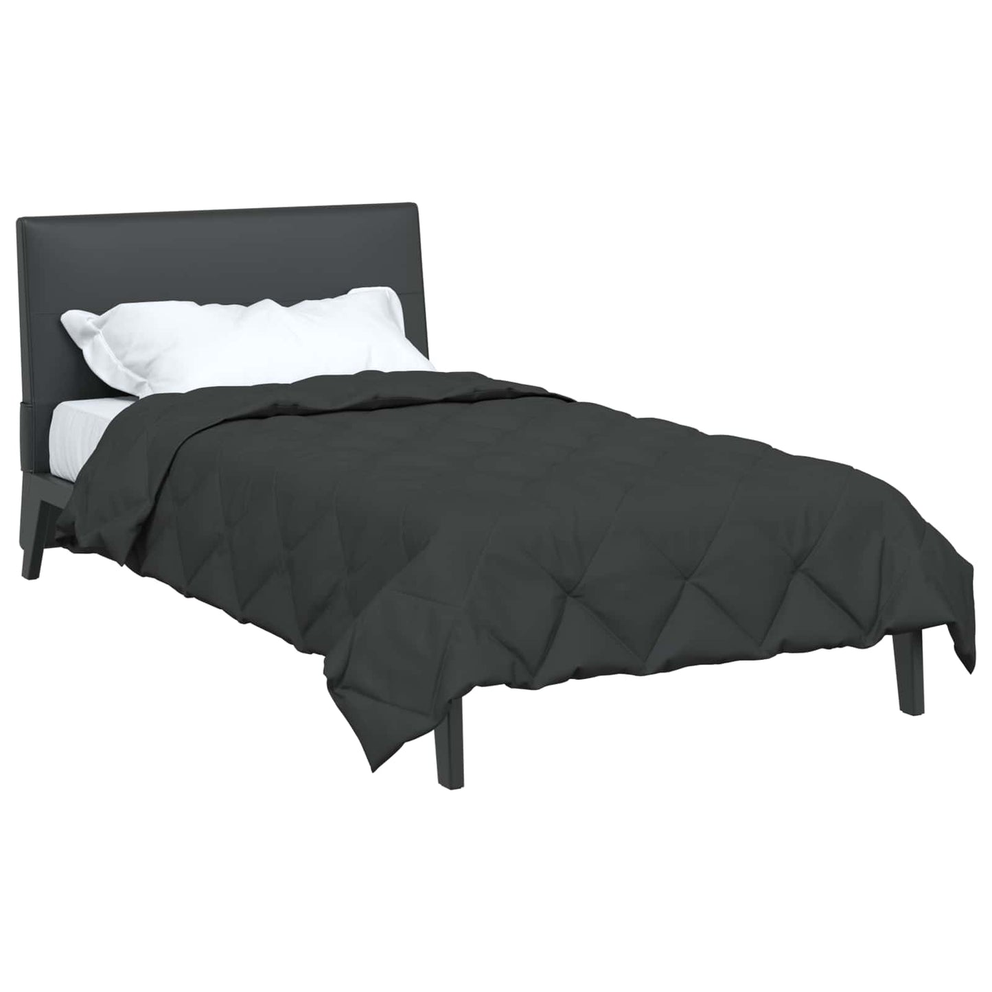 Vidaxl zomer dekbed antraciet 200 x 155 cm microfiber