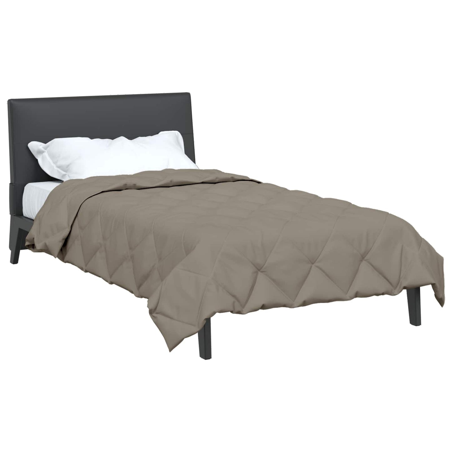 Vidaxl edredón de verano gris claro 220 x 155 cm microfibra