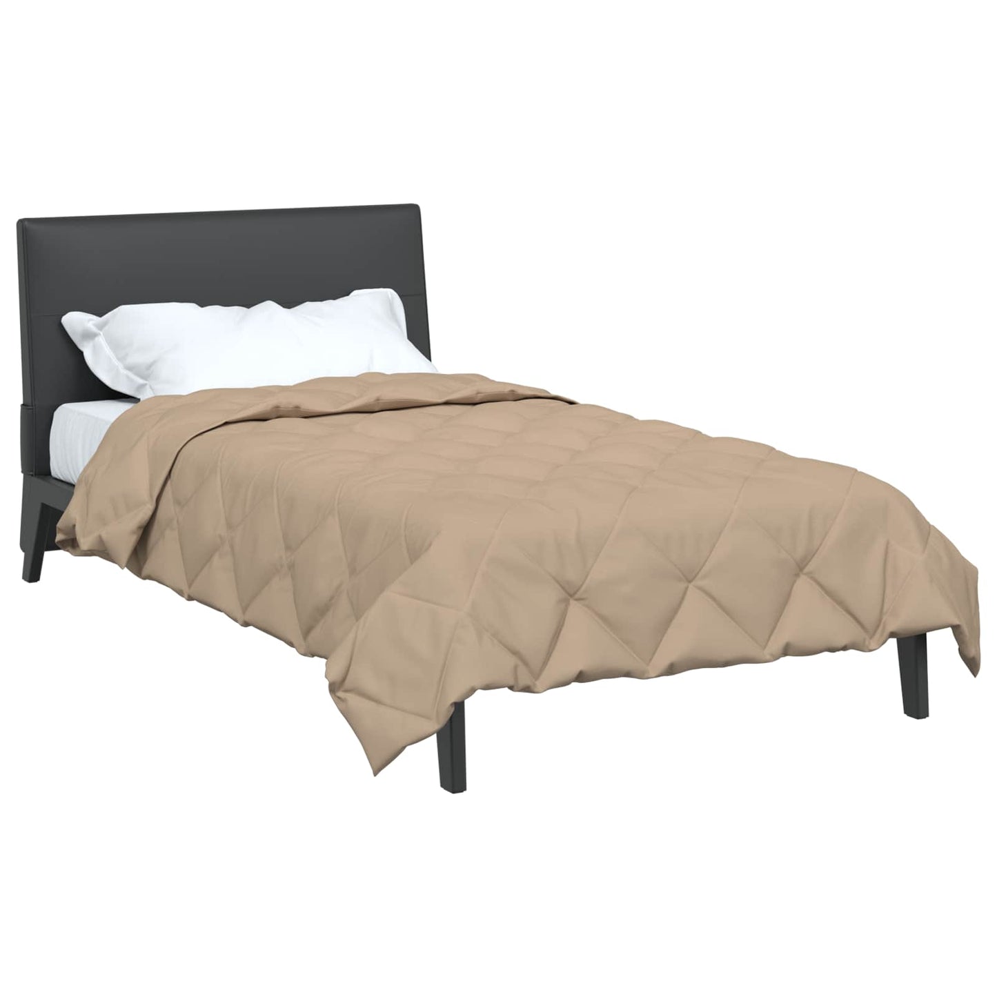 Vidaxl vol jaar dekbed taupe 200 x 135 cm microfiber
