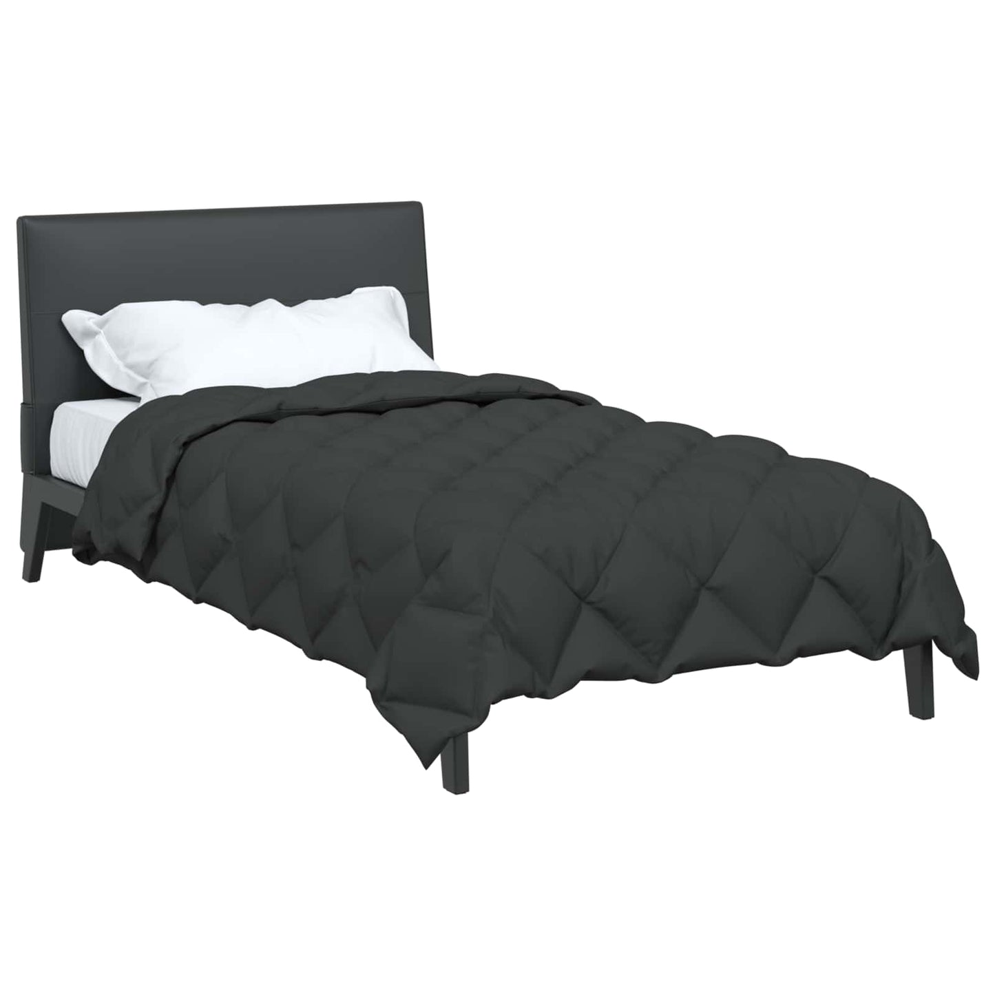 Vidaxl winter dekbed antraciet 220 x 155 cm microfiber