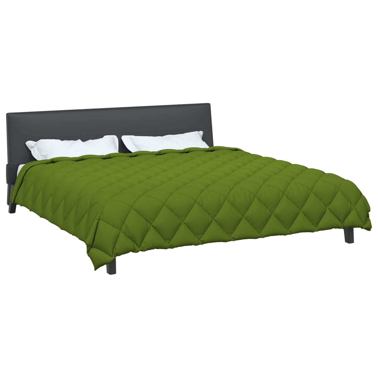 Vidaxl edredón de invierno verde 200 x 200 cm microfibra