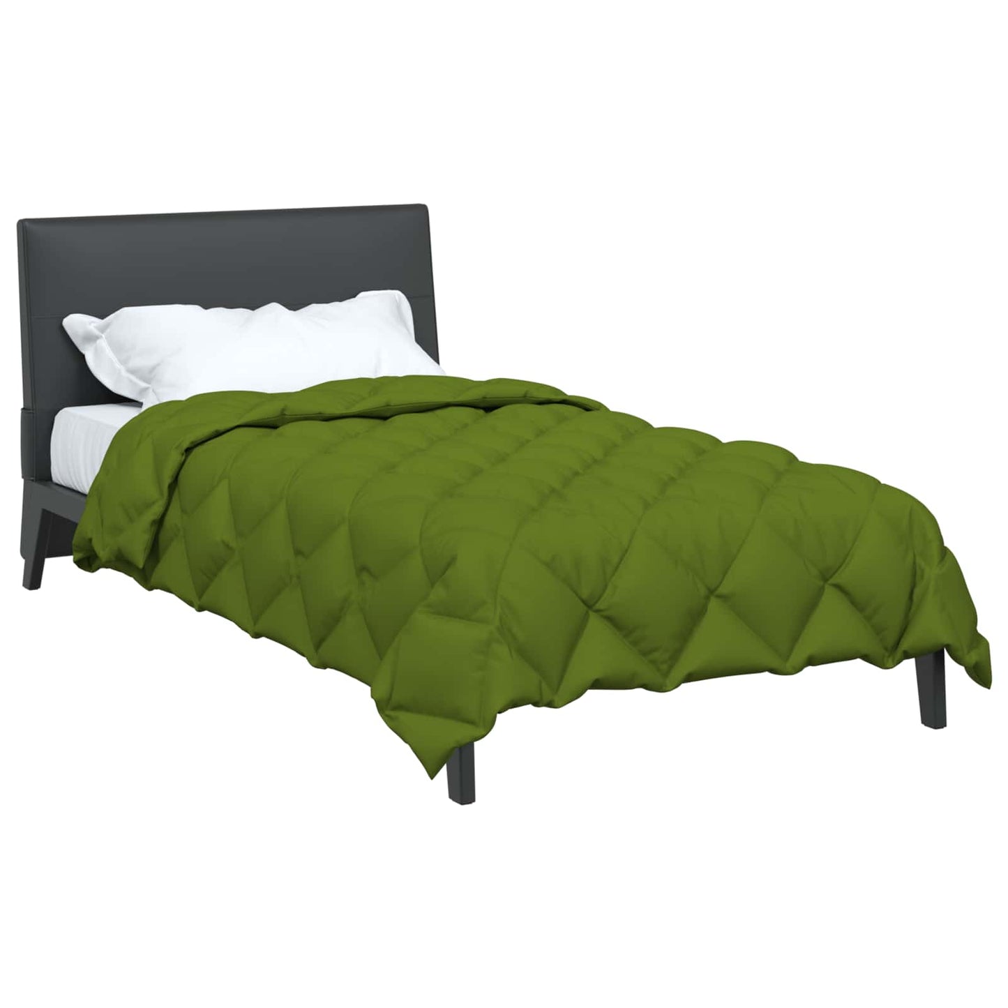 Vidaxl edredón de invierno verde 220 x 140 cm microfibra