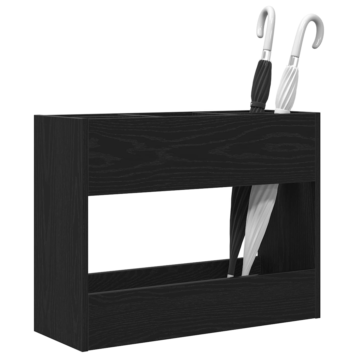 Ombrello Vidaxx standard rovere nero 65 x 24 x 50 cm in legno composito