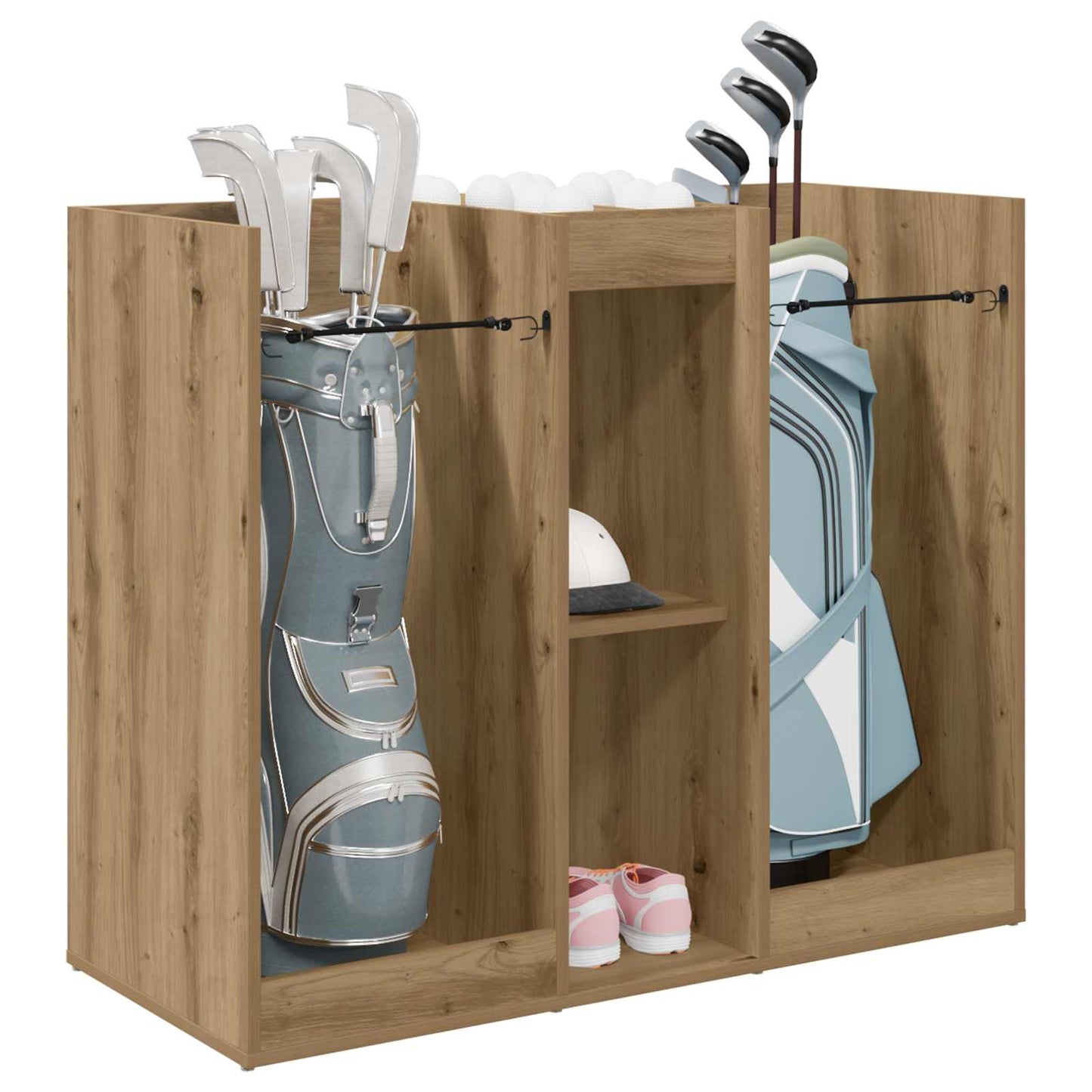 Vidaxl golfkast effen artisan eiken 102 x 45 x 85,5 cm