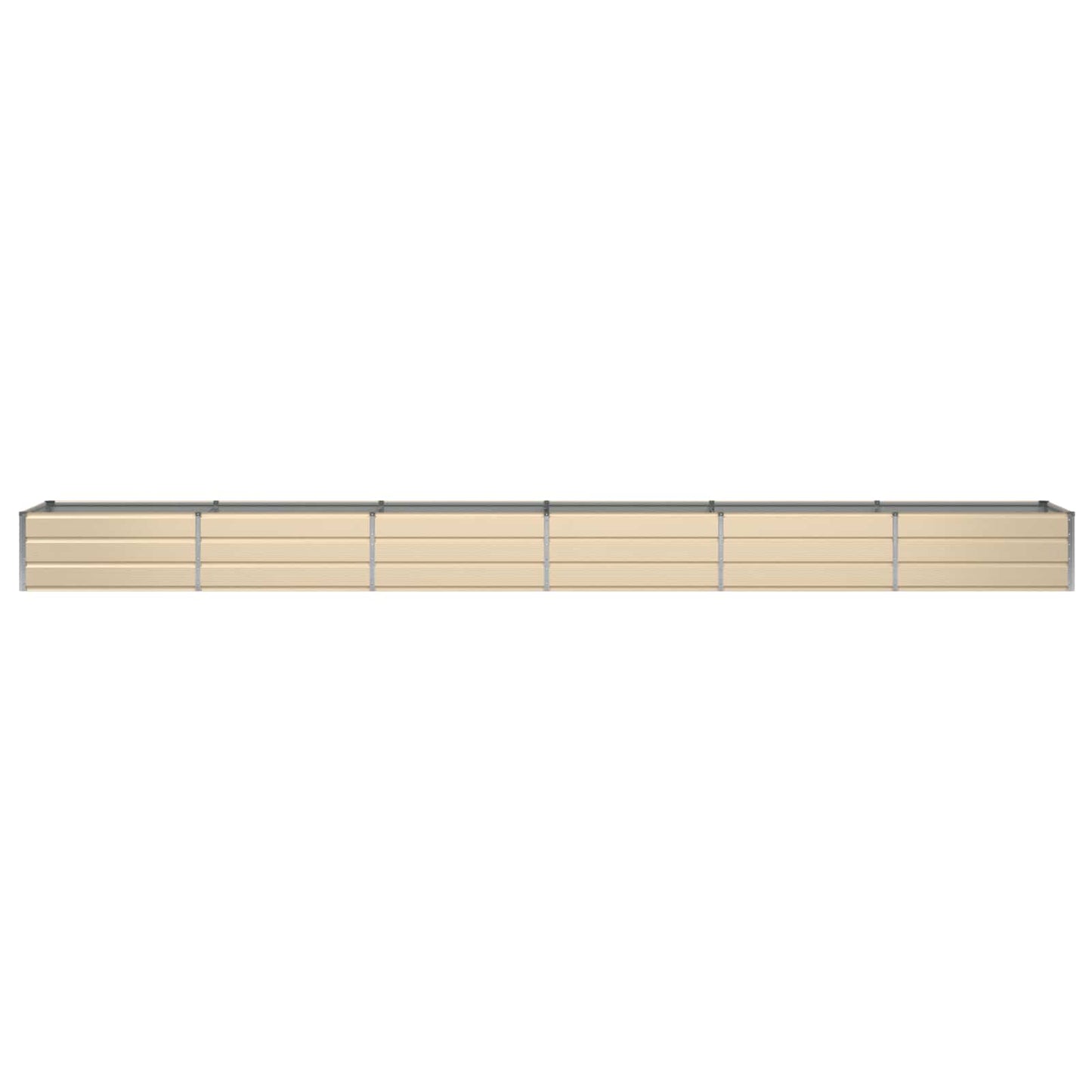 Vidaxx macetero marfil 600 x 80 x 45 cm acero