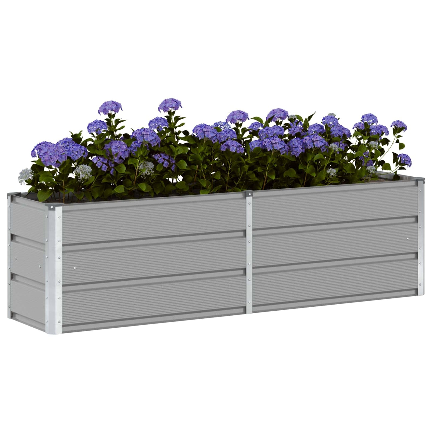 Jardinera vidaxx gris claro 160 x 40 x 45 cm acero