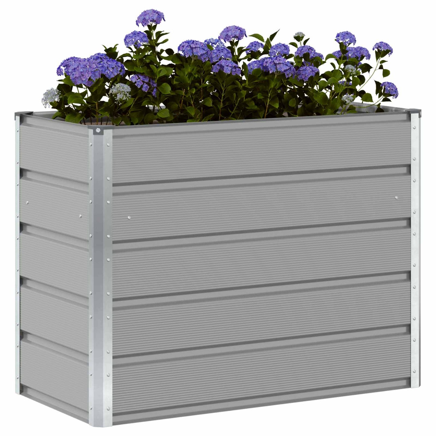 Jardinera vidaxx gris claro 480 x 50 x 45 cm acero galvanizado