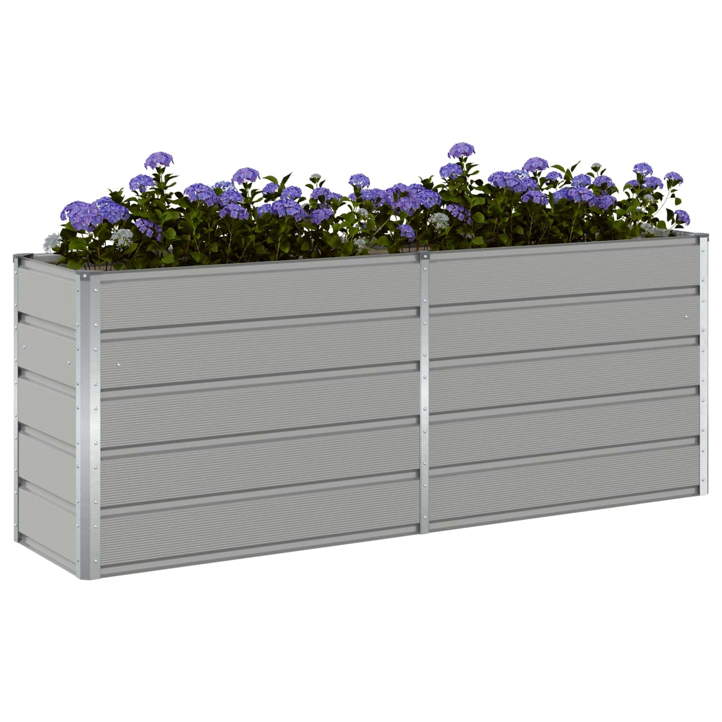 Jardinera vidaxx gris claro 480 x 50 x 45 cm acero galvanizado