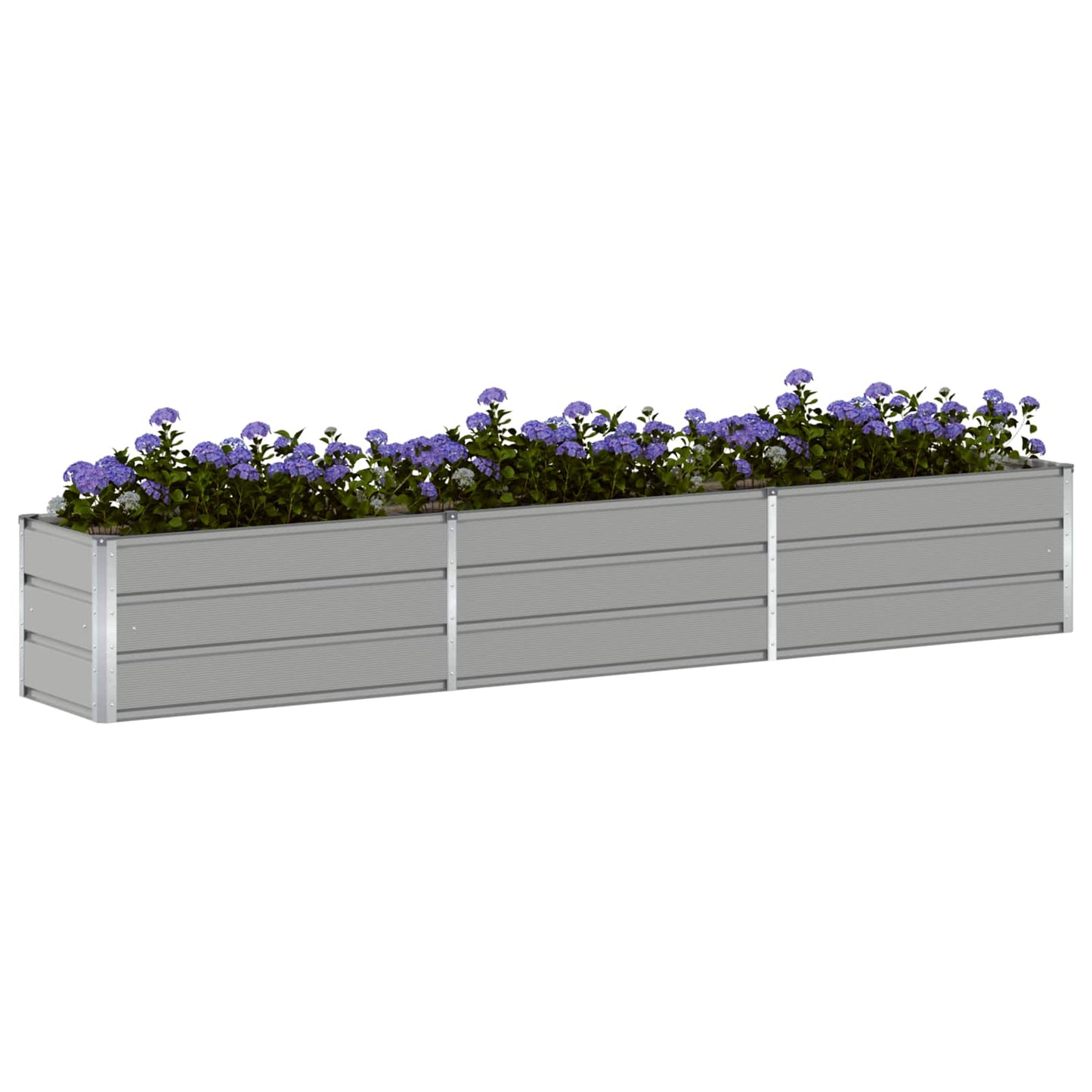 Jardinera vidaxx gris claro 480 x 50 x 45 cm acero galvanizado