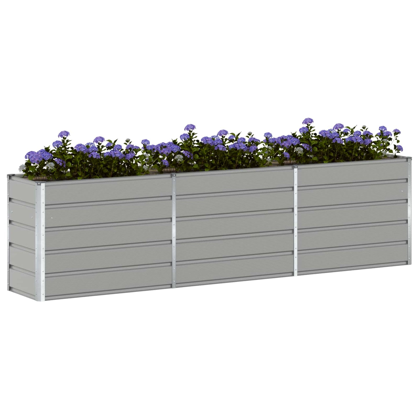 Jardinera vidaxx gris claro 480 x 50 x 45 cm acero galvanizado