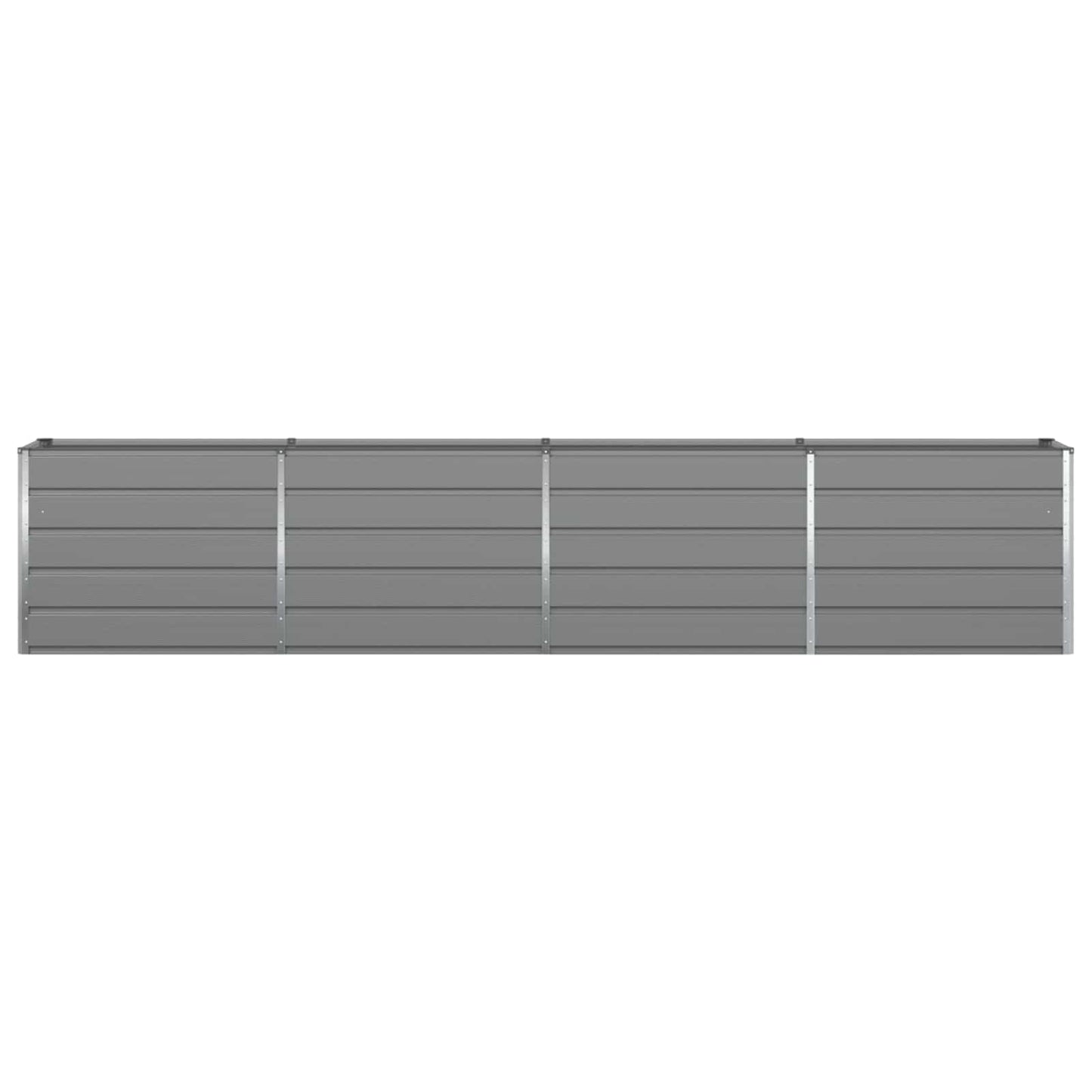 Fioriera Vidaxx grigio chiaro 480 x 50 x 45 cm in acciaio zincato