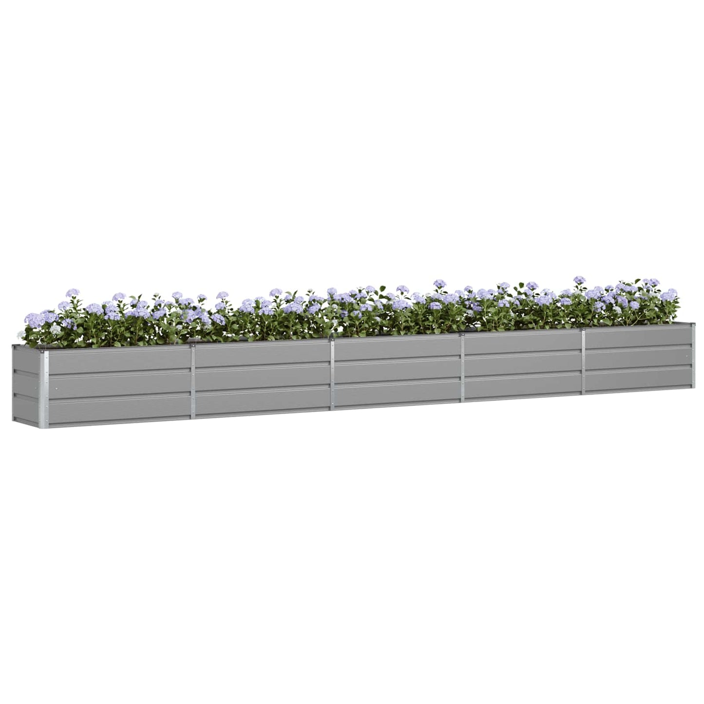 Vidaxl plantenbak lichtgrijs 480 x 50 x 45 cm gegalvaniseerd staal