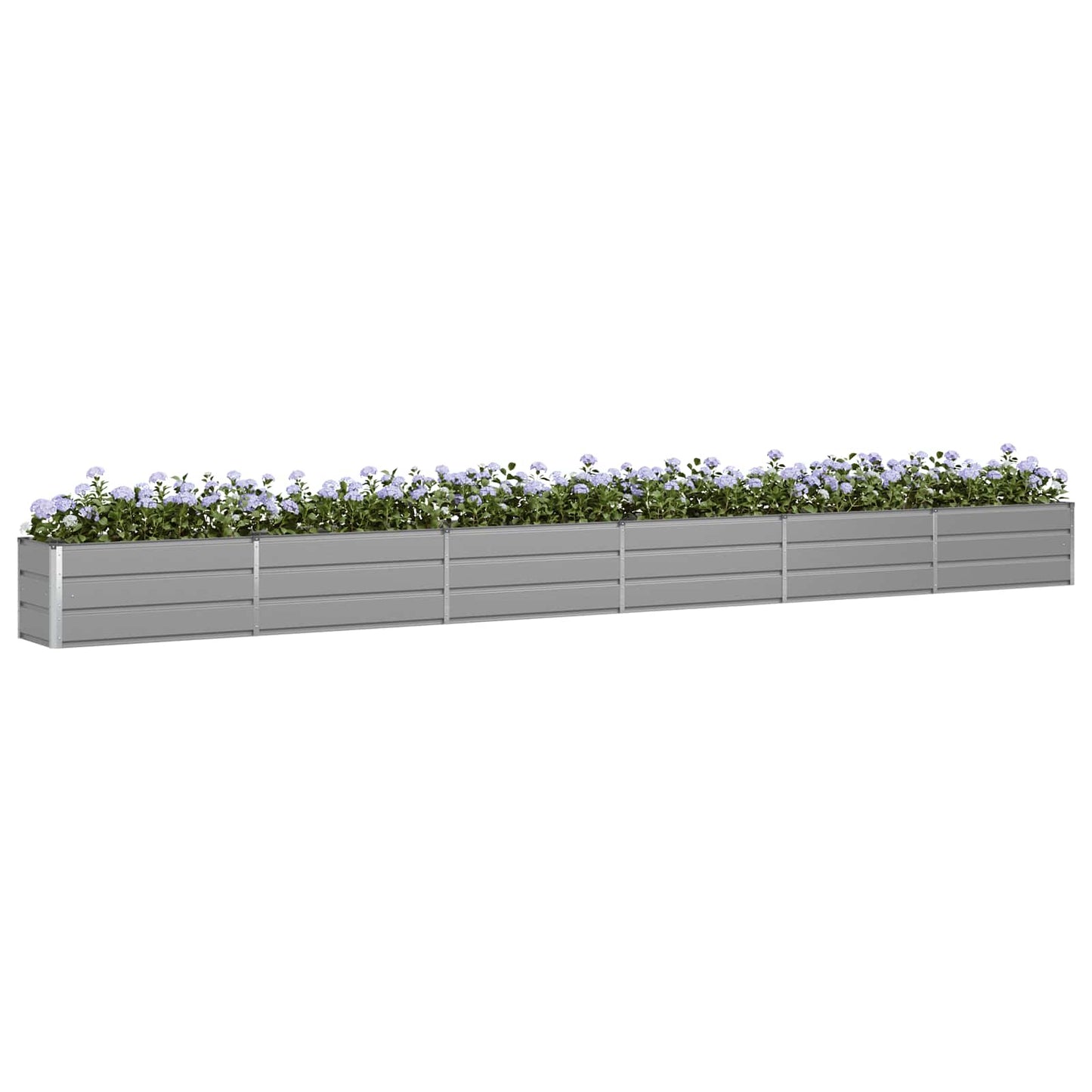 Vidaxl plantenbak lichtgrijs 480 x 50 x 45 cm gegalvaniseerd staal