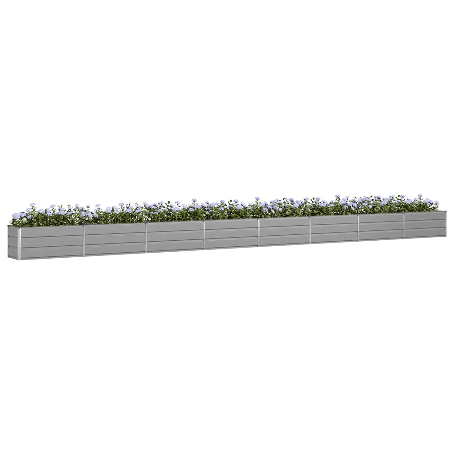 Vidaxl plantenbak lichtgrijs 480 x 50 x 45 cm gegalvaniseerd staal