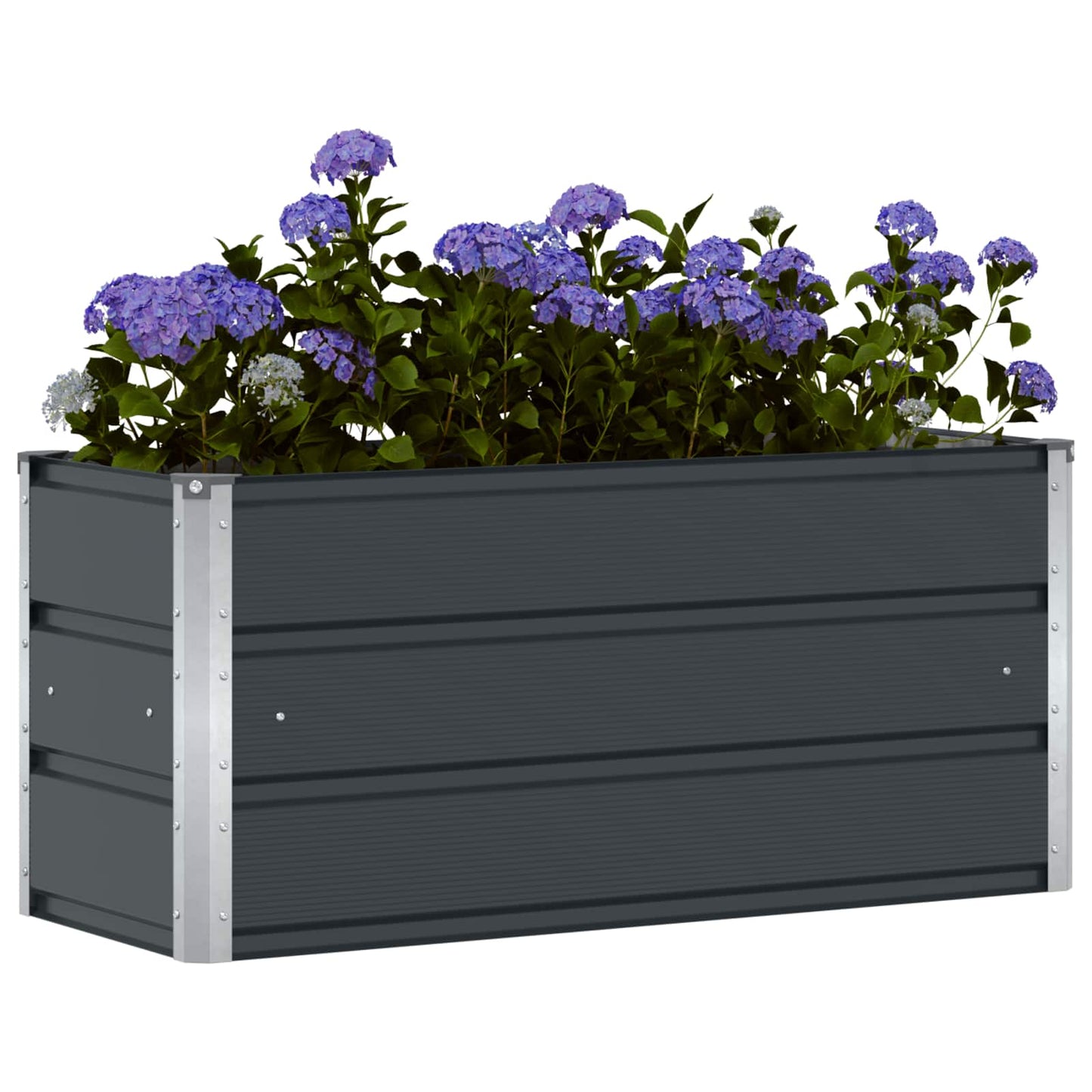 Vidaxl plantenbak antraciet 100 x 40 x 45 cm staal