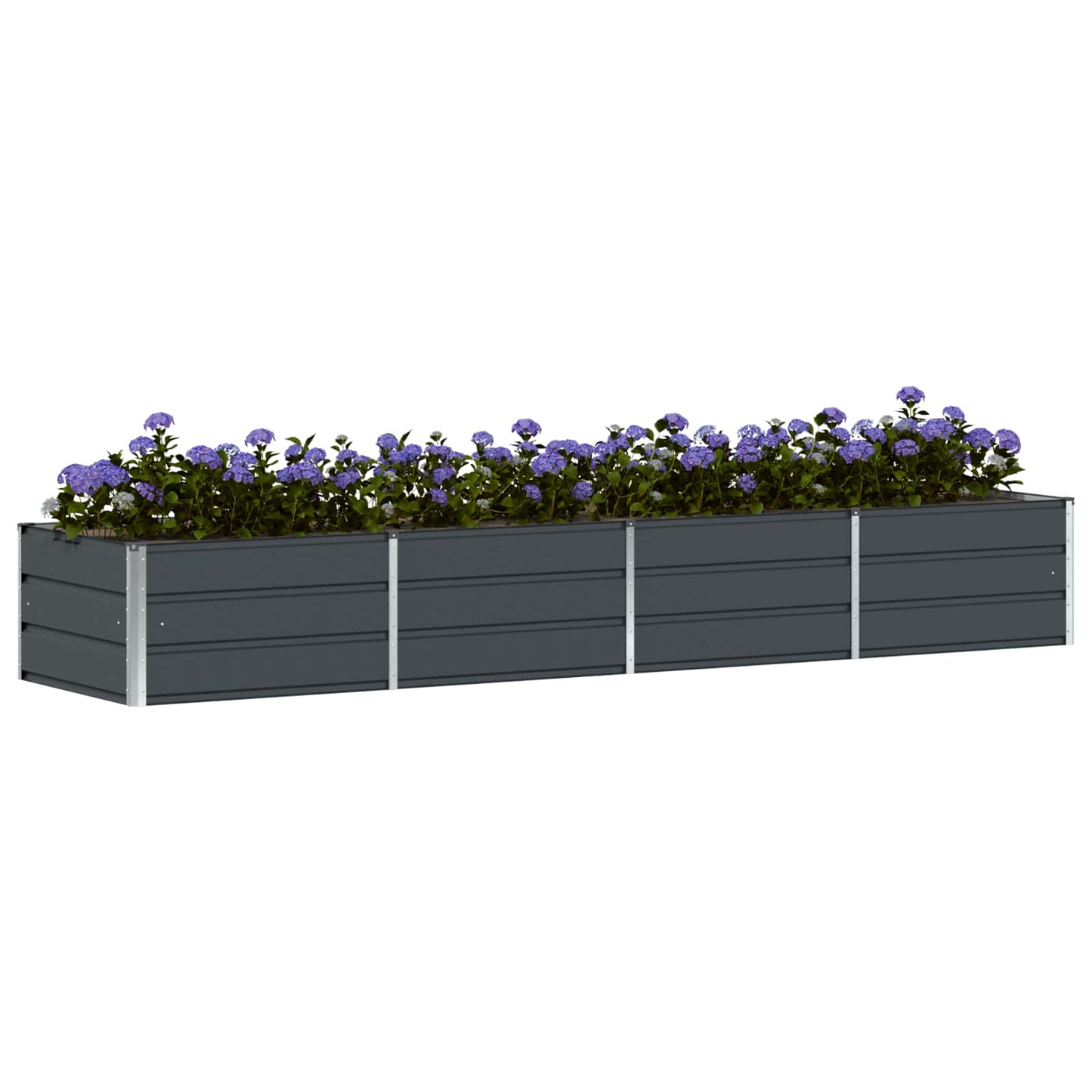 Jardinera vidaxx antracita 320 x 80 x 45 cm acero
