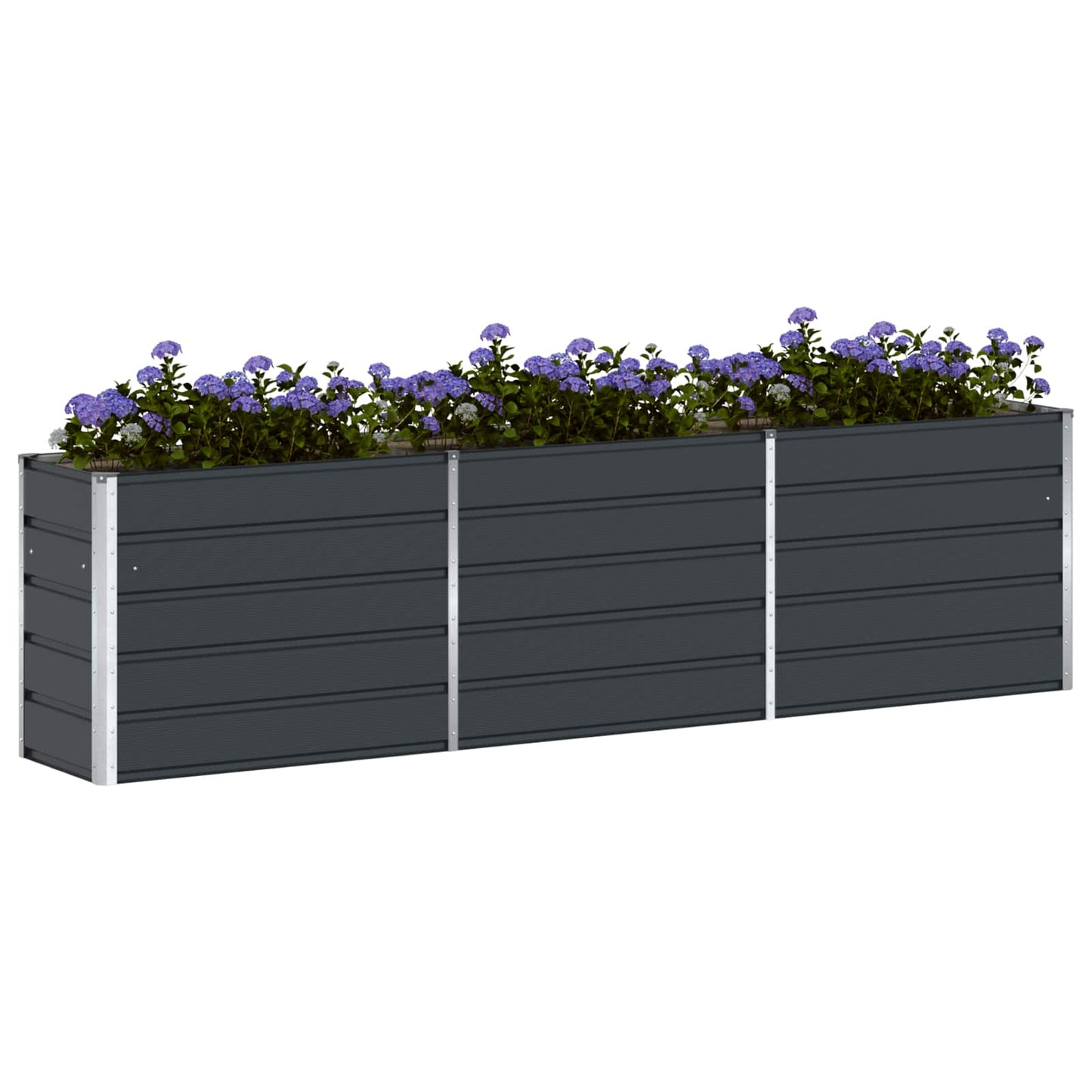 Jardinera vidaxx antracita 480 x 50 x 45 cm acero galvanizado