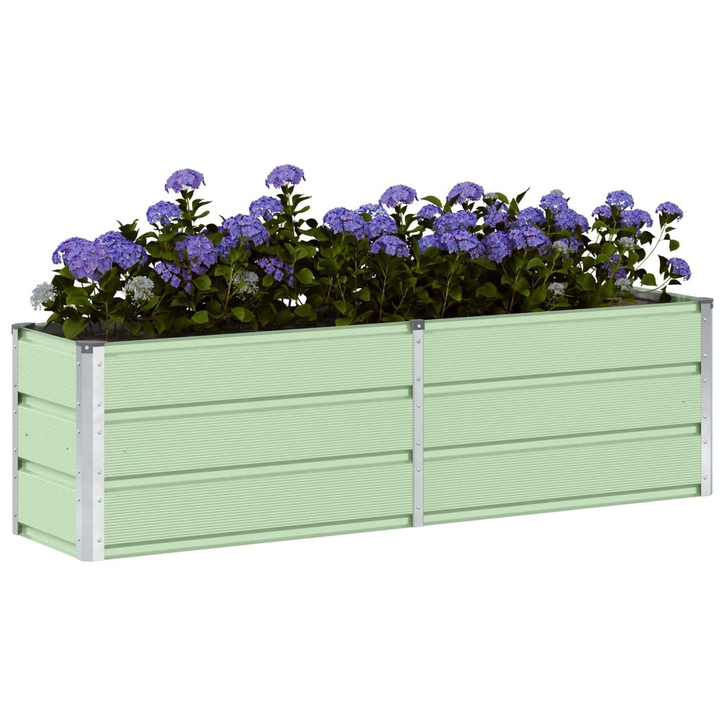Jardinera vidaxx verde 160 x 40 x 45 cm acero