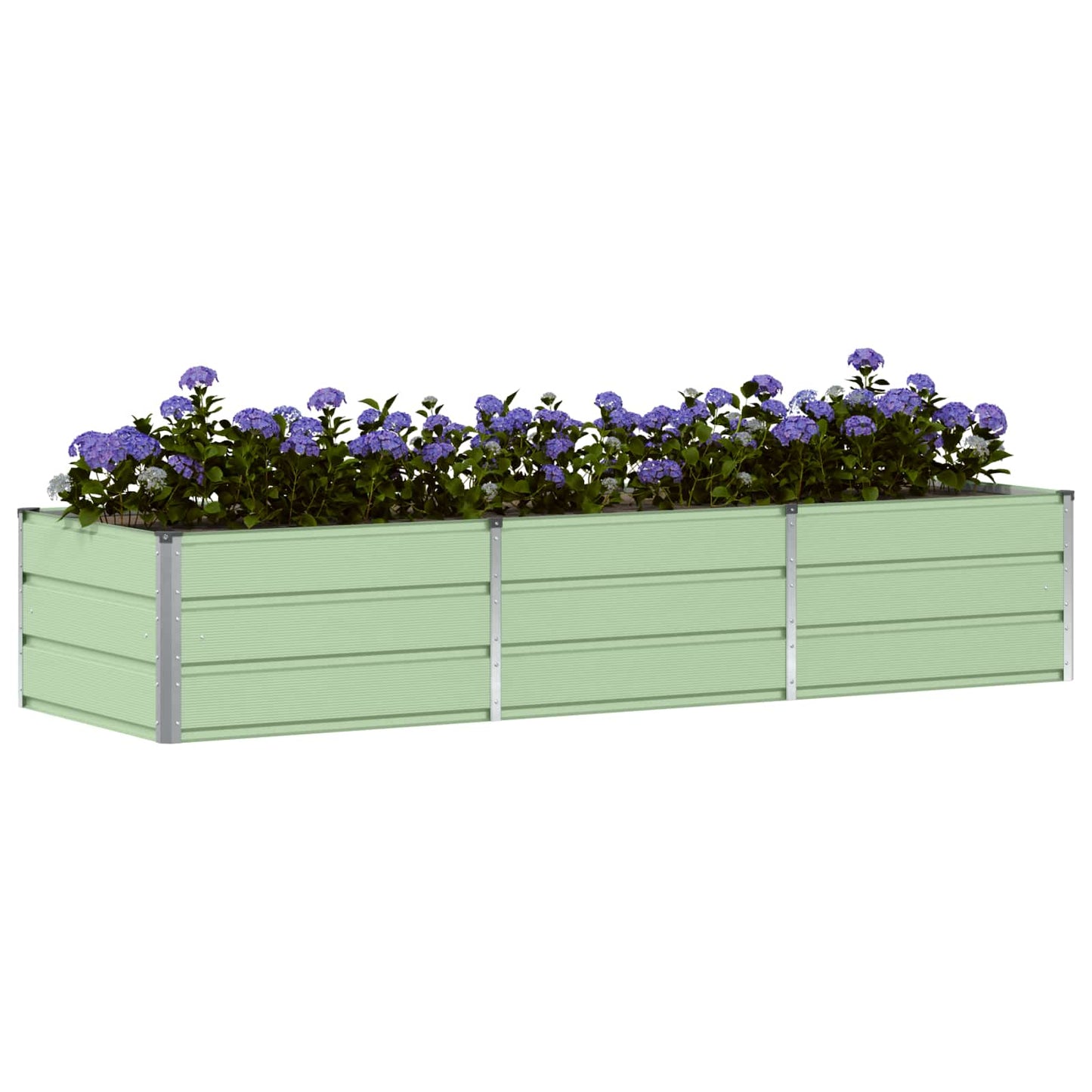 Jardinera vidaxx verde 240 x 80 x 45 cm acero