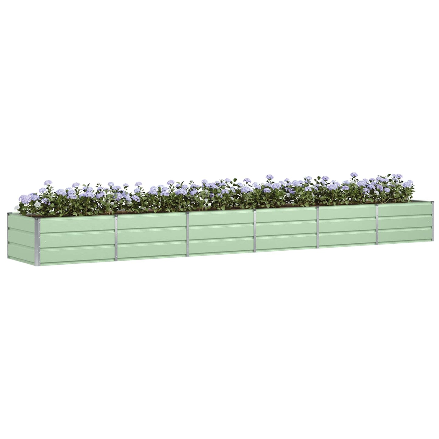 Jardinera vidaxx verde 480 x 80 x 45 cm acero
