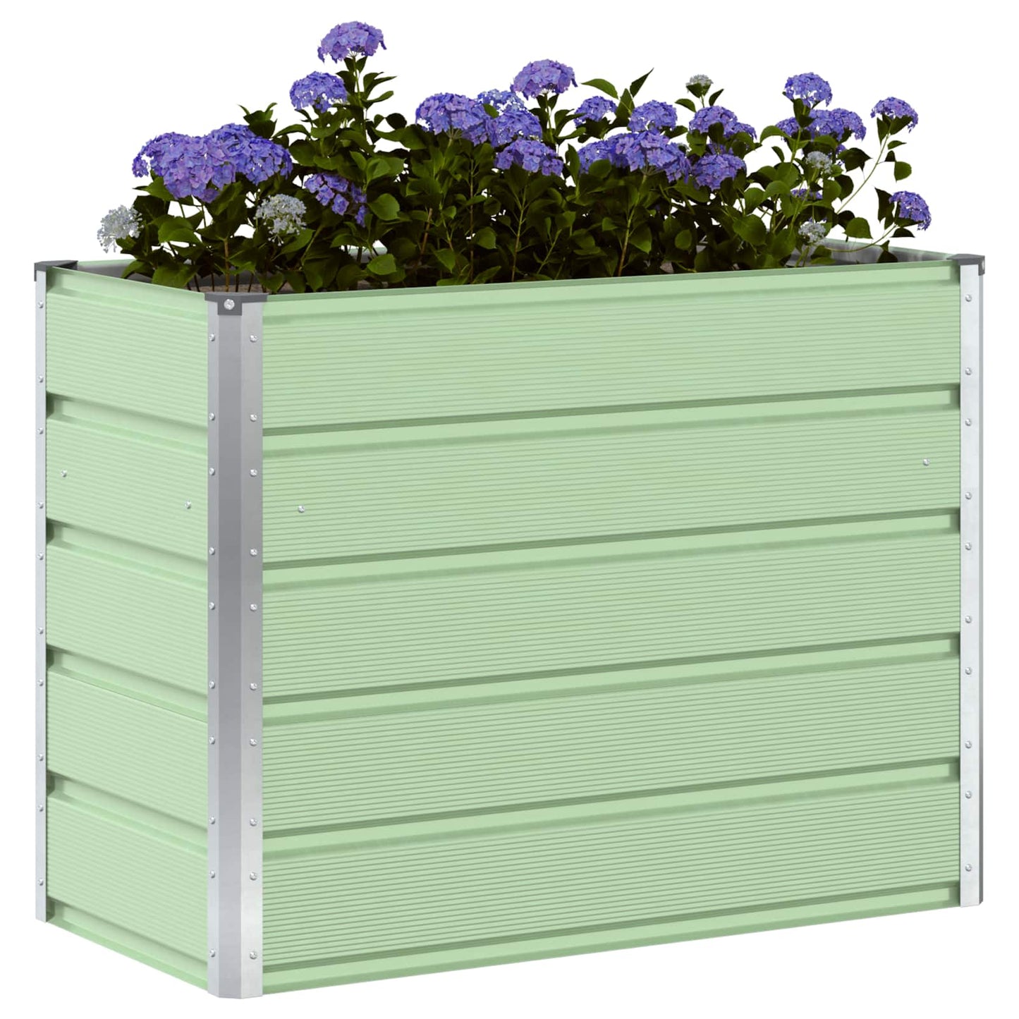 Jardinera vidaxx verde pastel 480 x 50 x 45 cm acero galvanizado