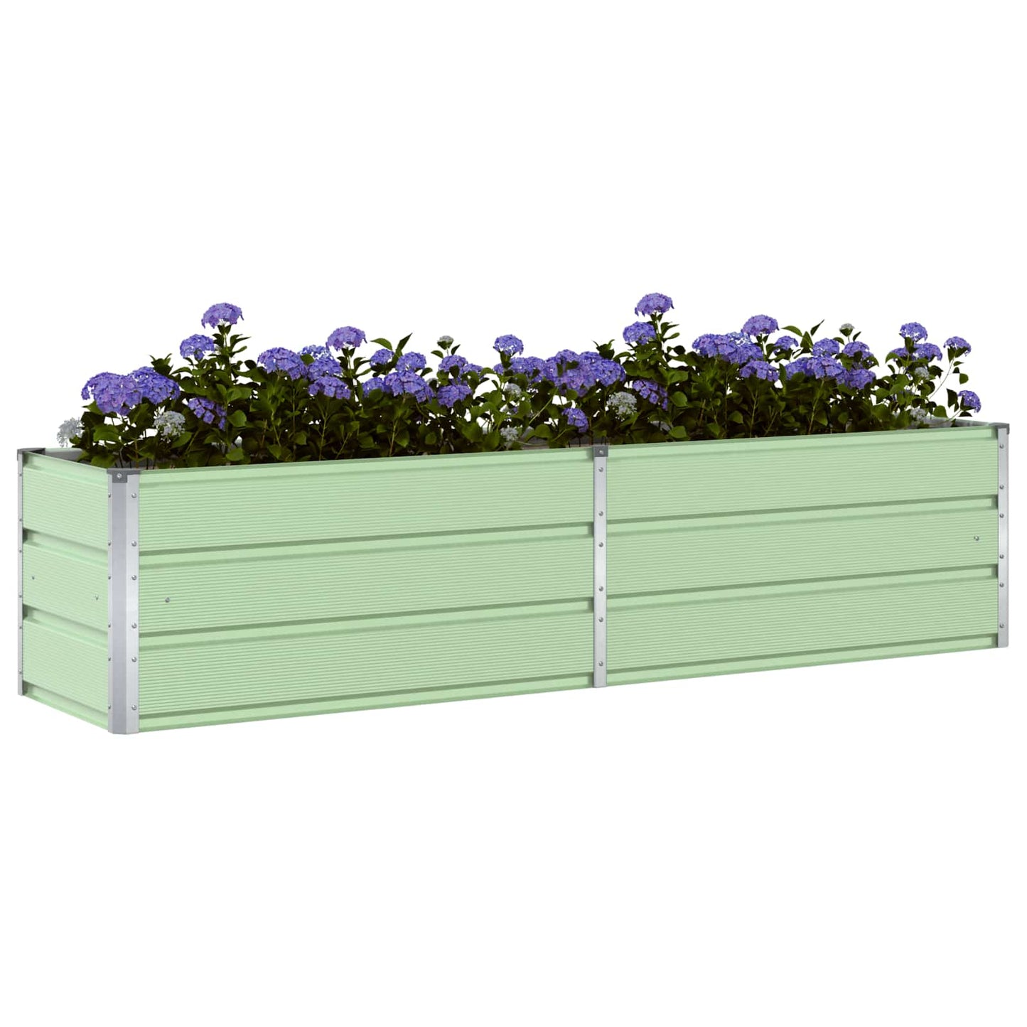 Jardinera vidaxx verde pastel 480 x 50 x 45 cm acero galvanizado