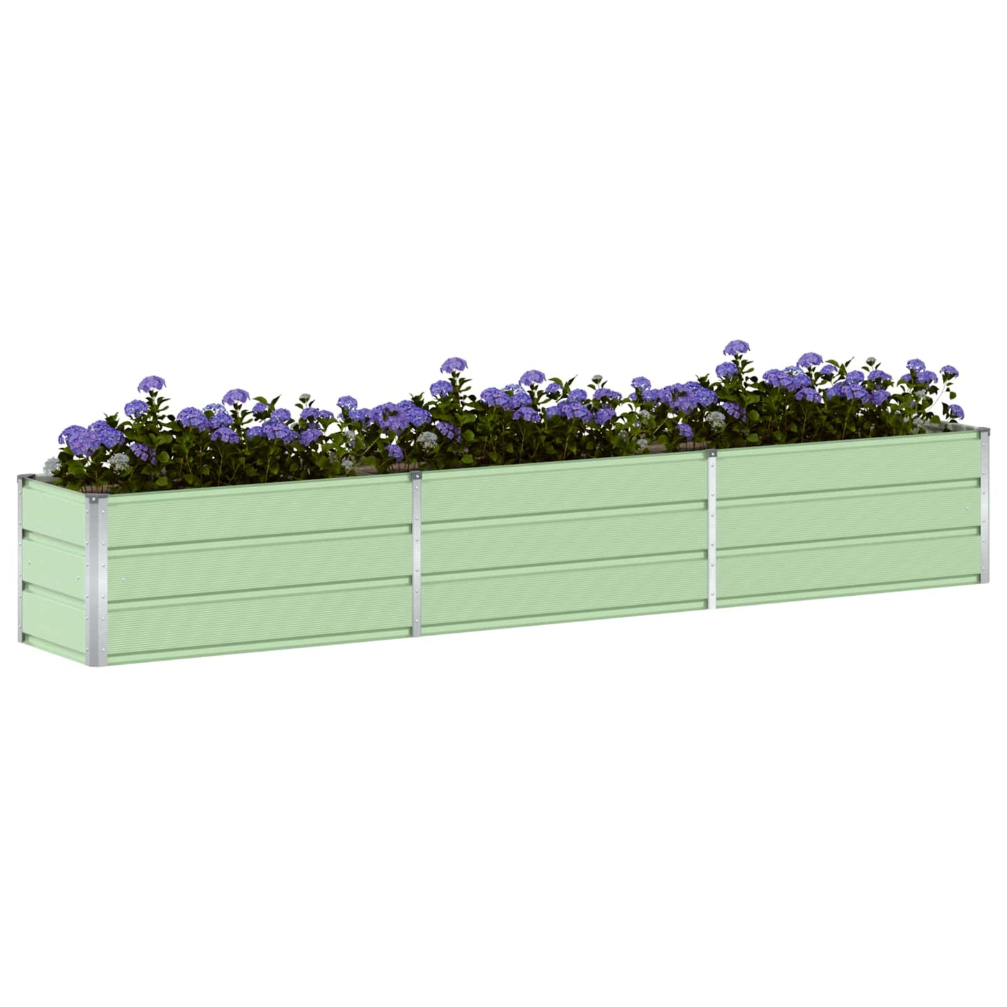 Jardinera vidaxx verde pastel 480 x 50 x 45 cm acero galvanizado