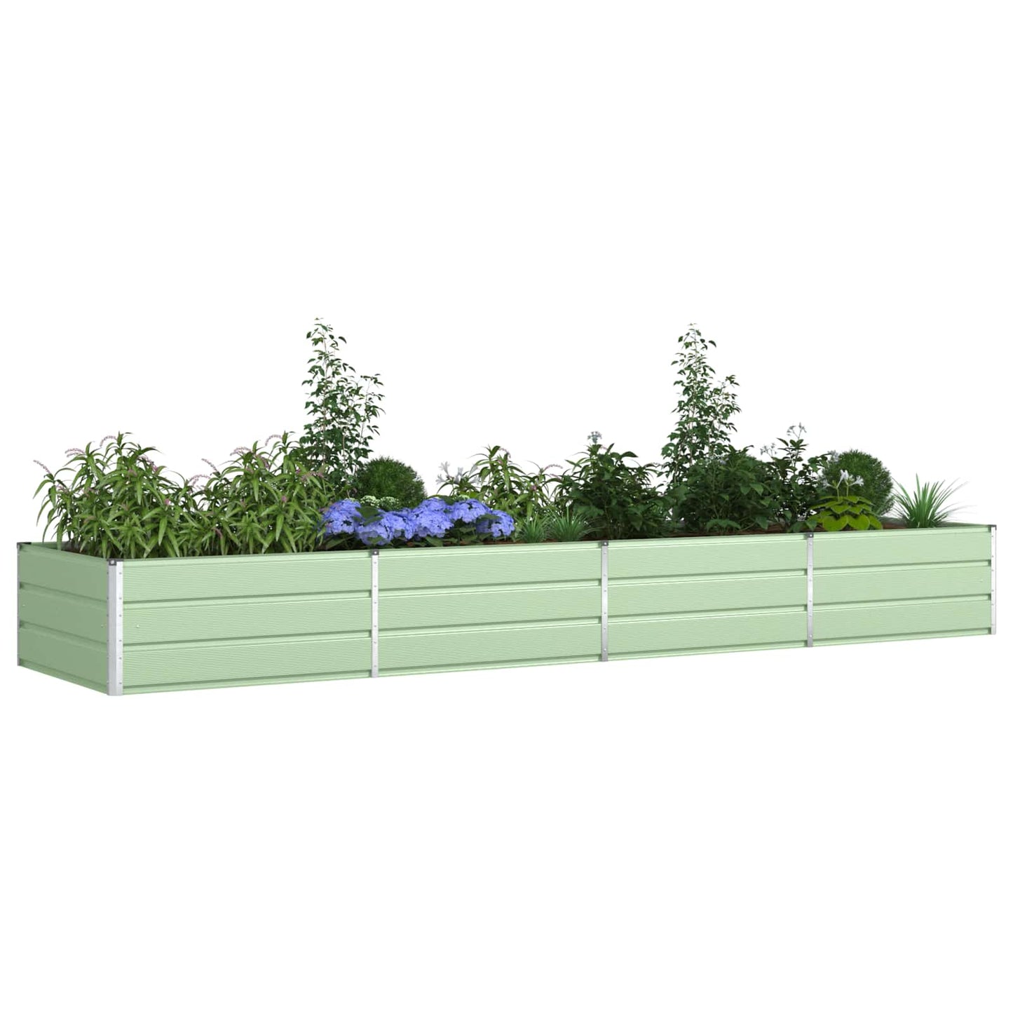 Vidaxx macetero verde pastel 195 x 100 x 45 cm acero galvanizado