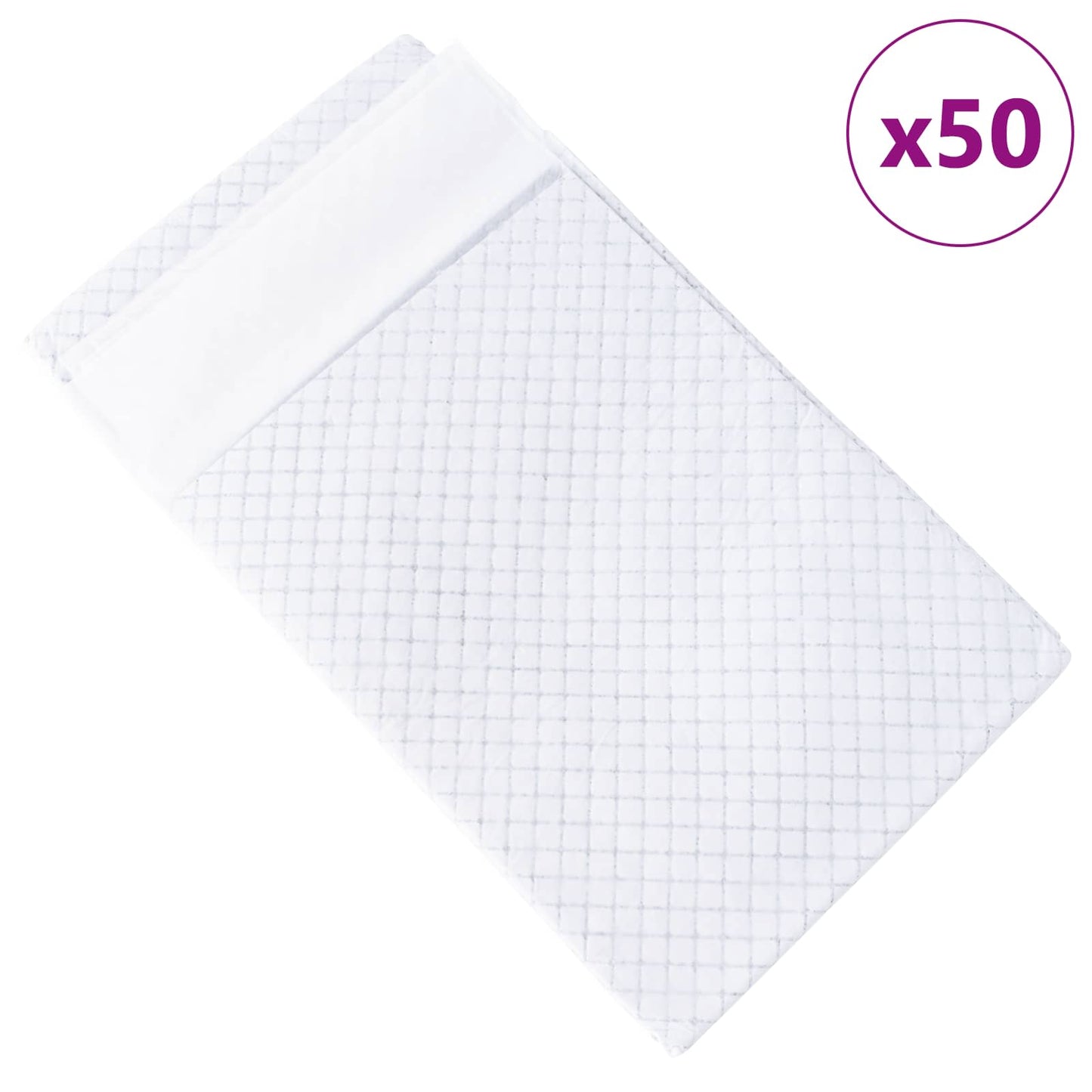 Vidaxxl almohadilla de adiestramiento para mascotas de tela no tejida 50uds 120 x 80 cm