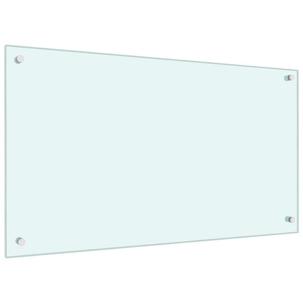 Vidaxxl salpicadero de cocina 2 piezas blanco 90 x 50 cm vidrio templado